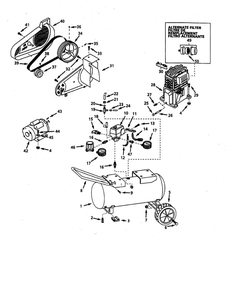Air Compressor Diagram and Parts List for VT6333  Campbell Hausfeld Compressor